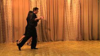 Argentine Tango Beginner Level quotCommon Basicquot Lesson 1 [upl. by Acinomal617]