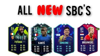 All NEW Live SBCs  Madfut 22 Mahrez Fofana Kanté Brouwers Le Normand [upl. by Bonaparte219]