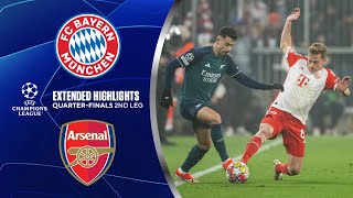 Bayern vs Arsenal Extended Highlights  UCL QuarterFinals 2nd Leg  CBS Sports Golazo [upl. by Mccarthy]