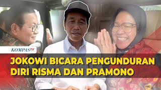 Jokowi Soal Pengunduran Diri Tri Rismaharini dan Pramono Anung Singgung Reshuffle Kabinet [upl. by Ynolem821]