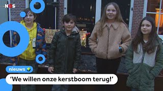 Kerstboom uit woonwijk gestolen [upl. by Ithnan]