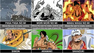 Every Logia Devil Fruit And Their Users  One Piece [upl. by Anas503]