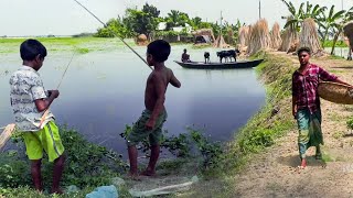 বর্ষায় বিলের পাড়ে গ্রামীন জীবন  Panorama Documentary [upl. by Ahsilram]