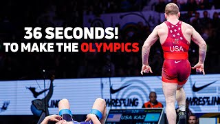 It Took Spencer Lee 36 Seconds To Qualify For The 2024 Olympic Games [upl. by Penn]