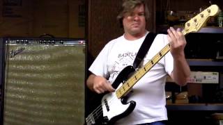 1972 Fender Bassman Ten Demo with Geddy Lee Jazz Bass [upl. by Hsakaa985]