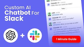 How to Add a Chatbot to Your Slack Workspace in Less Than 1 Minute 2024 [upl. by Naletak18]