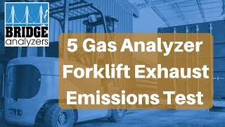 5 Gas Analyzer Forklift Emissions Test [upl. by Josler606]