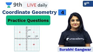 CBSE Class 9 Coordinate Geometry  L 4  Maths  Unacademy Class 9 and 10  Surabhi Maam [upl. by Ssej103]