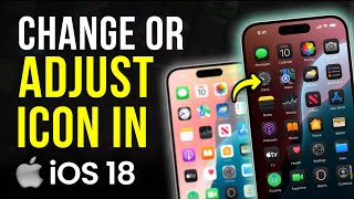 How to ChangeAdjust Icon in iOS 18 [upl. by Yenots386]