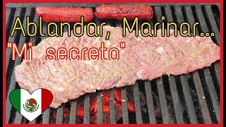 Como ablandar y marinar una arrachera 🥩 y que   SEA DELICIOSA [upl. by Letta]