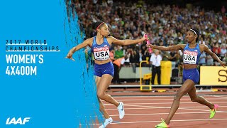 Womens 4x400m Relay Final  World Athletics Championships London 2017 [upl. by Dickinson836]