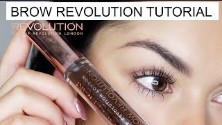 BROW REVOLUTION BROW GEL TUTORIAL  Makeup Revolution [upl. by Laurene752]