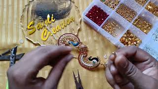 maharashtrian ear cuff making  bridal Earcuff making how to make ear cuff [upl. by Red306]