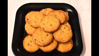 Custard powder cookies No Maida No Butter No Egg 10 min crunchy homemade wheat custard biscuits [upl. by Emilie]