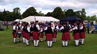 Goulburn Soldiers Club Pipe Band Scottish Highland Games Perth Perthshire Scotland [upl. by Ennayoj428]