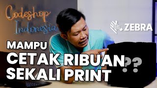 CETAK RIBUAN BARCODE SEKALI PRINT  ZEBRA ZT231 PRINTER INDUSTRIAL [upl. by Reeher]