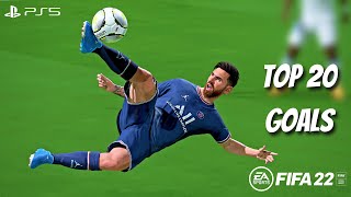 FIFA 22  TOP 20 GOALS 8  4K [upl. by Suzi]