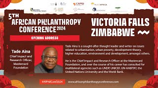 Keynote Address by Tade Aina  The Next Frontiers of African Philanthropy [upl. by Mcgray]