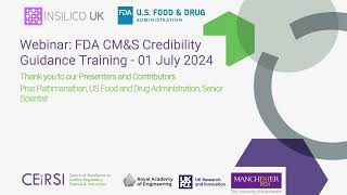 FDA CMampS Credibility Guidance Webinar [upl. by Ogawa]