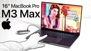 7000 MacBook Pro M3 Max Unboxing  Running Windows Games GTA5 Cyberpunk 2077 [upl. by Esertak]