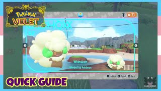 Where To Catch Whimsicott In Pokemon Scarlet amp Violet The Indigo Disk  Location Quick Guide [upl. by Lledo]