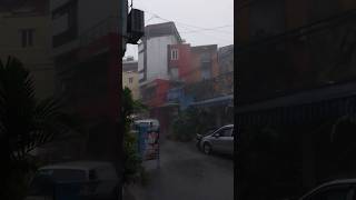 Effects of Typhoon felt in Hà Nội today Very scary god help us Bão bão shorts [upl. by Huberty915]