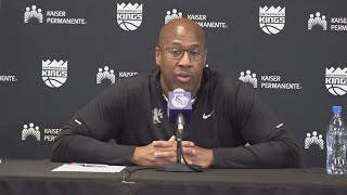 Mike Brown Sacramento Kings vs Hawks  Post Game Interview 111824 [upl. by Anam]