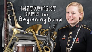 Instrument Demonstration for Beginning Band [upl. by Otrebireh329]