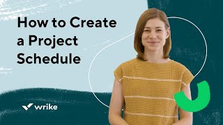 How to Create a Project Schedule [upl. by Ardnusal]