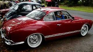 VWKarmann Ghia Start up Light Revs and drive off [upl. by Kurth]