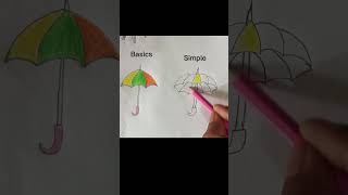 🙏 umbrella☂️☂️☂️pencil sketch drawing wait for end [upl. by Yekim]