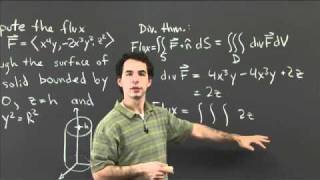 Flux and the divergence theorem  MIT 1802SC Multivariable Calculus Fall 2010 [upl. by Esital]