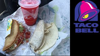 Taco Bell Quesalupa Beefy PotatoRito amp Wild Strawberry Lemonade Freeze Review [upl. by Azaleah]