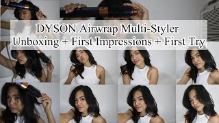 DYSON Airwrap Multi Styler for Flat hair  First Impressions  Unboxing  Easy Hair Volume [upl. by Anirdnajela]