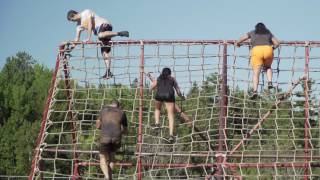 The 5K Foam Fest Cargo Climb Obstacle [upl. by Reniar]