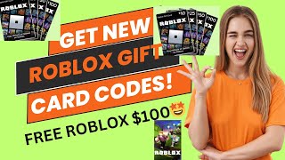 Get New roblox Gift Card Giveaway FREE roblox 100  🤑 [upl. by Shelburne]