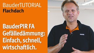 Gefälle auf dem Dach mit Dämmplatten effizient herstellen  BauderTUTORIAL Flachdach [upl. by Debbee]