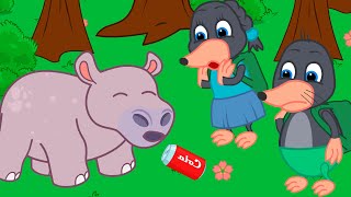 Benny Mole and Friends  Hippo Drank Coca Cola Cartoon for Kids [upl. by Aner]