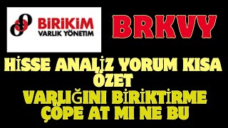 BRKVY HİSSE ANALİZ YORUM KISA ÖZET brkvy hisse borsa [upl. by Oiramal]