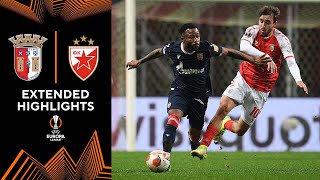 Braga vs Crvena Zvezda Extended Highlights  UEL  Group Stage  MD 6  CBS Sports Golazo [upl. by Anehta]