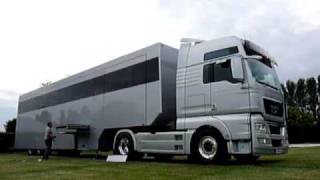 Visibly Loud quotArticulated Dreamquot  Luxury Motorhome RV  luxus wohnmobil  Arriving Silverstone 3 [upl. by Ardnoik]