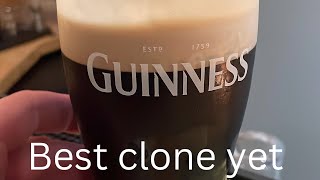 Best Guinness clone recipe yet  back at it in my new bar [upl. by Ella]