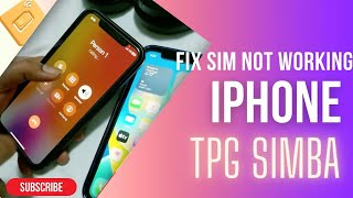 How to fix TPGSIMBA SIM not working on iPhone  4K [upl. by Elyrad]