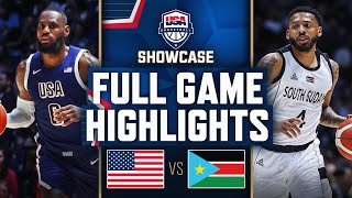 SOUTH SUDAN vs USA  USAB SHOWCASE  FULL GAME HIGHLIGHTS  July 20 2024 [upl. by Tandie]