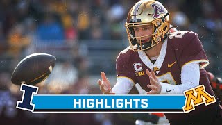 Illinois at Minnesota  Highlights  Big Ten Football  Nov 4 2023 [upl. by Waverly]