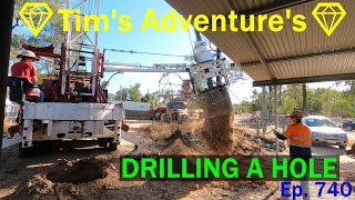 DRILLING A HOLE IN MY CLAIM  💎Tims Adventures💎⛏️ Ep 740 [upl. by Eiuqram]