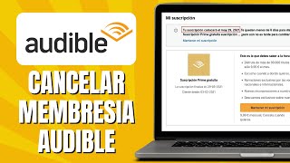 Cómo CANCELAR Audible Amazon  Cancelar Membresia Audible Amazon [upl. by Carroll]