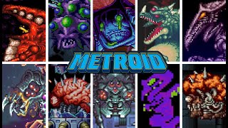 METROID 2D SERIES  All Bosses [upl. by Malcolm]