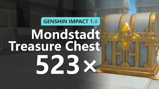 All 518523 Chests Location in Mondstadt  Genshin Impact [upl. by Dietrich]