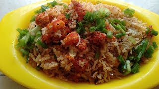 Gobi Fried Rice RecipeCauliflower fried riceGobi Manchurian Rice [upl. by Eerehc364]